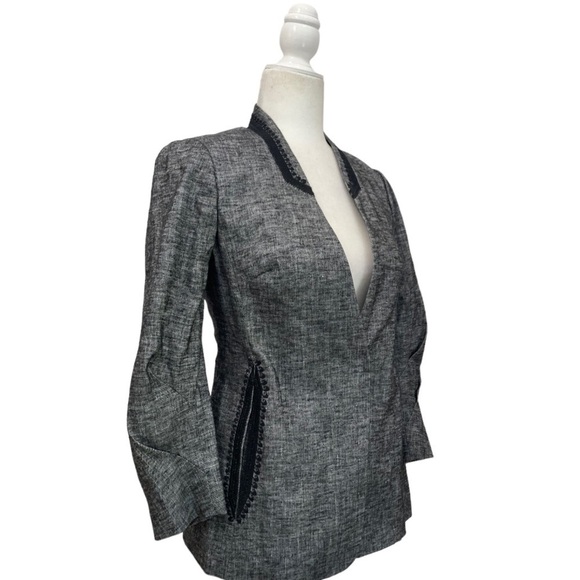 Kobi Halperin Linen Embroidered Grey Blazer Jacket
Size XS - Picture 4 of 9